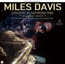 Load image into Gallery viewer, MILES DAVIS / CONCERT IN HAMBURG 1986 / 2024 UPGRADE VERSION (2CDR)
