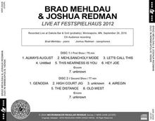 Load image into Gallery viewer, BRAD MEHLDAU &amp; JOSHUA REDMAN / DUO IN MINNEAPOLIS 160926 (2CDR)
