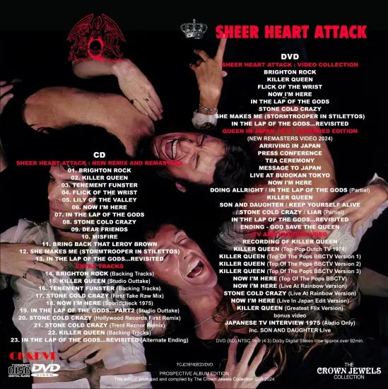 3/15独占先行発売！ QUEEN / SHEER HEART ATTACK PROSPECTIVE ALBUM EDITION  100セット限定紙ジャケ (CD+DVD)