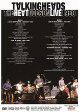 Load image into Gallery viewer, TALKING HEADS / THE HEAT GOES ON LIVE1980 // GERMANY-ITALY-US&amp;CANADA (2DVD)
