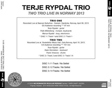 Load image into Gallery viewer, TERJE RYPDAL TRIO / TWO TRIO LIVE IN NORWAY 2013 (3CDR)
