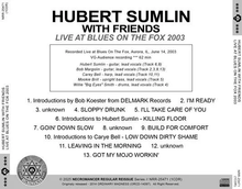 Load image into Gallery viewer, HUBERT SUMLIN WITH FRIENDS / LIVE AT BLUES ON THE FOX 2003 (1CDR)
