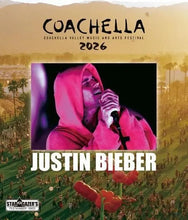 Load image into Gallery viewer, JUSTIN BIEBER / COACHELLA VALLEY MUSIC AND ARTS FESTIVAL 2026 (2BDR)
