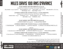 Load image into Gallery viewer, MILES DAVIS 100 ANS D'AVANCE // YAZZ AHMED - BITCHES BREW / AVISHAI COHEN - JACK JOHNSON (1CDR+1BDR)

