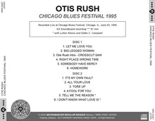 Load image into Gallery viewer, OTIS RUSH / CHICAGO BLUES FESTIVAL 1995 (2CDR)
