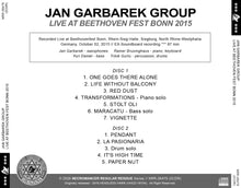 Load image into Gallery viewer, JAN GARBAREK GROUP / LIVE AT BEETHOVEN FEST BONN 2015 (2CDR)
