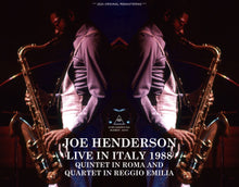 Load image into Gallery viewer, JOE HENDERSON / LIVE IN ITALY 1988 / QUINTET IN ROMA &amp; QUARTET IN REGGIO EMILIA (3CDR)

