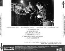 Load image into Gallery viewer, JOHN ABERCROMBIE QUARTET / LIVE AT VILLAGE VANGUARD 1985 - EARLY SHOW (1CDR)
