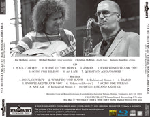 Load image into Gallery viewer, PAT METHENY QUARTET FEATURING MICHAEL BRECKER / LIVE AT JAZZ BALTICA 2003 (1CDR+1BDR)
