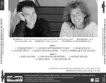 Load image into Gallery viewer, PAT METHENY &amp; BRAD MEHELDAU QUARTET / LIVE AT WARNER THEATRE 070412 (2CDR)
