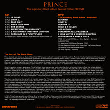Load image into Gallery viewer, PRINCE / THE LEGENDARY BLACK ALBUM - SUPERFUNKY SPECIAL EDITION (CD+DVD)
