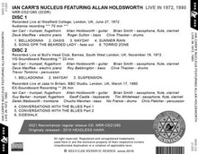 Load image into Gallery viewer, IAN CARR'S NUCLEUS FEATURING ALLAN HOLDSWORTH / LIVE IN 1972, 1980
