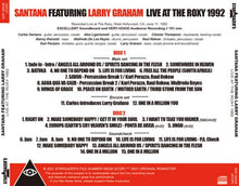 Load image into Gallery viewer, SANTANA FEATURING LARRY GRAHAM / LIVE AT THE ROXY 1992 (2CDR)
