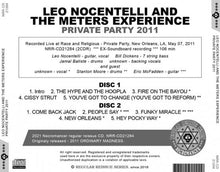 Load image into Gallery viewer, LEO NOCENTELLI AND THE METERS EXPERIENCE / PRIVATE PARTY 2011 (2CDR)

