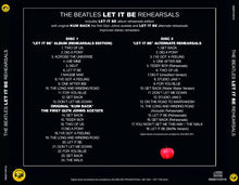 Load image into Gallery viewer, THE BEATLES / &quot;LET IT BE&quot; REHEARSALS : IMPROVED STEREO REMASTERS (2CD)
