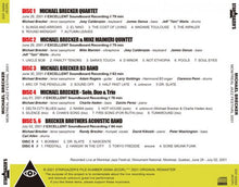 Load image into Gallery viewer, MICHAEL BRECKER / MONTREAL JAZZ FESTIVAL 2001 (6CDR)
