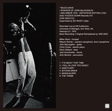 Load image into Gallery viewer, MILES DAVIS / INVASION OF JOHN McLAUGHLIN / ANN ARBOR 1970 - DEFINITEVE EDITION (1CD)
