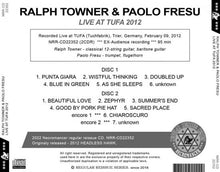 Load image into Gallery viewer, RALPH TOWNER &amp; PAOLO FRESU / LIVE AT TUFA 2012 (2CDR)
