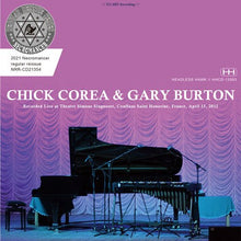 Load image into Gallery viewer, CHICK COREA &amp; GARY BURTON / LIVE IN FRANCE 2012 (1CDR)
