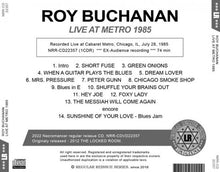 Load image into Gallery viewer, ROY BUCHANAN / LIVE AT METRO 1985 (1CDR)
