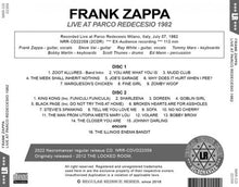 Load image into Gallery viewer, FRANK ZAPPA / LIVE AT PARCO REDECESIO 1982
