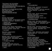 Load image into Gallery viewer, MILES DAVIS / THE LAST SUPPER / LIVE AT LA VILLETTE 1991 (2CD + LTD.1DVDR)
