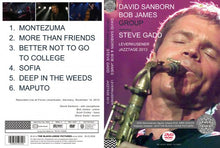 Load image into Gallery viewer, DAVID SANBORN &amp; BOB JAMES GROUP ft STEVE GADD / LEVERKUSENER JAZZTAGE 2013 (1DVDR)
