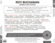 Load image into Gallery viewer, ROY BUCHANAN / MORE LIVE STOCK (3CDR)
