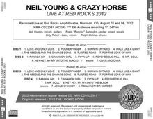 Load image into Gallery viewer, NEIL YOUNG &amp; CRAZY HORSE / LIVE AT RED ROCKS 2012
