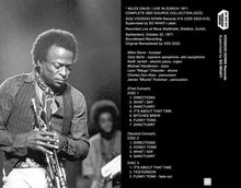 Load image into Gallery viewer, MILES DAVIS / LIVE IN ZURICH 1971 / COMPLETE SBD SOURCE COLLECTION (3CD+LTD.1DVDR)
