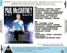 Load image into Gallery viewer, PAUL McCARTNEY / GOT BACK IN OAKLAND, MAY 06 (2CDR)
