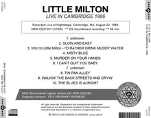 Load image into Gallery viewer, LITTLE MILTON / LIVE IN CAMBRIDGE 1986 (1CDR)
