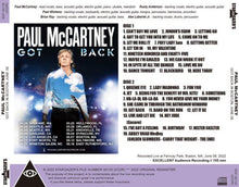 Load image into Gallery viewer, PAUL McCARTNEY / GOT BACK IN BOSTON, JUNE 08 (2CDR)
