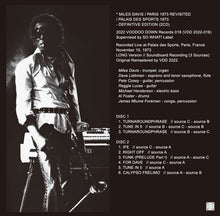 Load image into Gallery viewer, MILES DAVIS / PARIS 1973 REVISITED / PALAIS DES SPORTS 1973 - DEFINITIVE (2CD+Ltd.DVDR)
