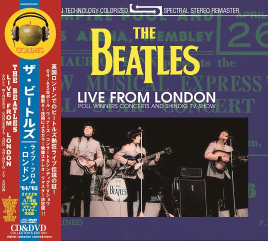 THE BEATLES / LIVE FROM LONDON - POLL WINNERS CONCERTS AND SHINDIG TV SHOW - (1CD+1DVD)
