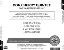 Load image into Gallery viewer, DON CHERRY QUINTET / LIVE IN AMSTERDAM 1987 (1CDR)
