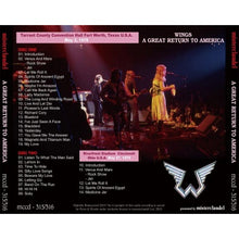 Load image into Gallery viewer, PAUL McCARTNEY / A GREAT RETURN TO AMERICA (2CD)
