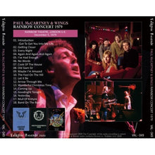 Load image into Gallery viewer, PAUL McCARTNEY / 1979 WINGS RAINBOW CONCERT
