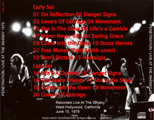 Load image into Gallery viewer, PENETRATION / LIVE AT THE WHISKY 1979
