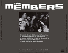 Load image into Gallery viewer, THE MEMBERS / Live At Waldorf
