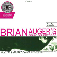 Load image into Gallery viewer, BRIAN AUGER&#39;S OBLIVION EXPRESS / WINTERLAND JAZZ DANCE
