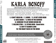 Load image into Gallery viewer, KARLA BONOFF / BOTTOM LINE CONCERTS VOL.2
