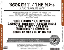 Load image into Gallery viewer, BOOKER T. &amp; THE M.G.S / AT BOTTOM LINE 1977
