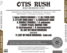 Load image into Gallery viewer, OTIS RUSH / WAX MUSEUM 1983
