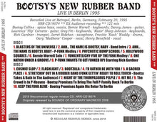 Load image into Gallery viewer, BOOTSY&#39;S NEW RUBBER BAND / LIVE IN BERLIN 1995
