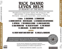 Load image into Gallery viewer, RICK DANKO &amp; LEVON HELM / IN MEMORY OF THE BAND
