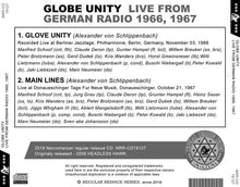 Load image into Gallery viewer, GLOBE UNITY / LIVE FROM GERMAN RADIO 1966, 1967
