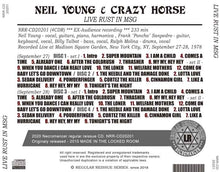 Load image into Gallery viewer, NEIL YOUNG &amp; CRAZY HORSE / LIVE RUST IN MSG
