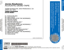 Load image into Gallery viewer, JORMA KAUKONEN / ACOUSTIC DEMO TAPE
