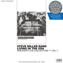 Load image into Gallery viewer, STEVE MILLER BAND / LIVING IN THE USA / GREATEST LIVE COLLECTION VOL.1
